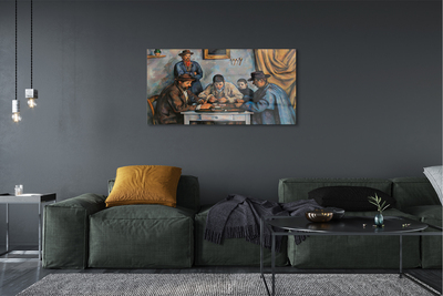 Pintura em vidro Os Jogadores de Cartas - Paul Cézanne