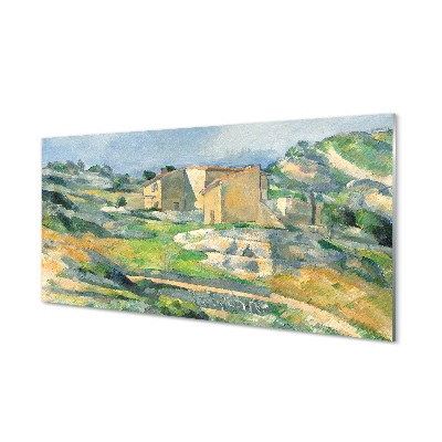 Quadro de vidro Casas na Provença - Paul Cézanne