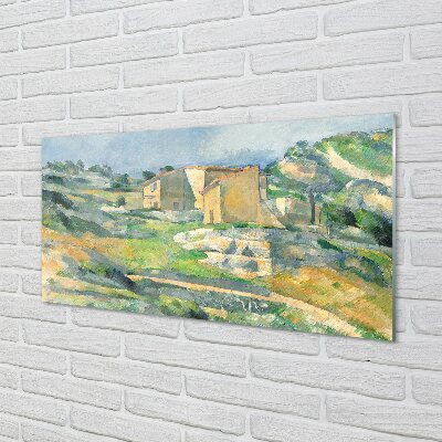 Quadro de vidro Casas na Provença - Paul Cézanne
