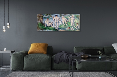 Pintura em vidro Banhistas - Paul Cézanne