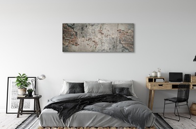 Quadro de vidro Muro de tijolos de pedra