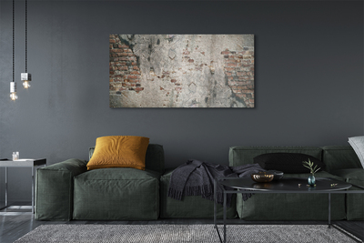 Quadro de vidro Muro de tijolos de pedra