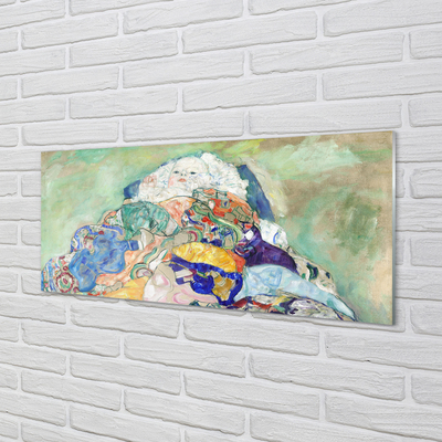 Pintura em vidro Criança (berço) - Gustav Klimt