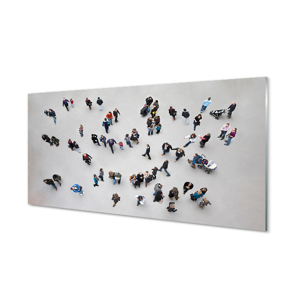 Quadro de vidro Pessoas vistas de um pássaro