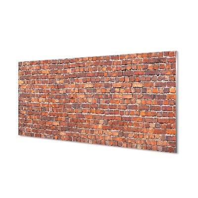 Quadro de vidro Parede de tijolos vintage