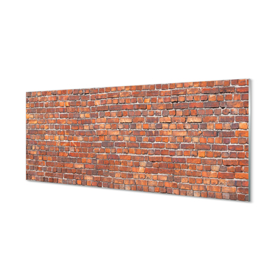 Quadro de vidro Parede de tijolos vintage