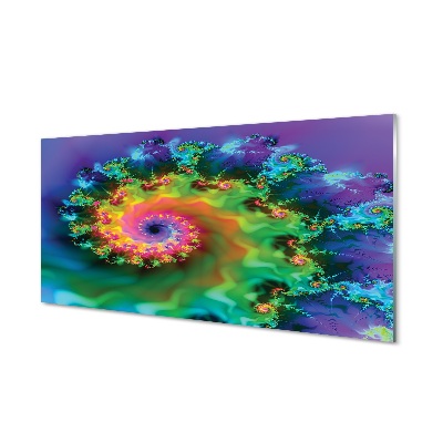 Pintura em vidro Padrões fractais geométricos