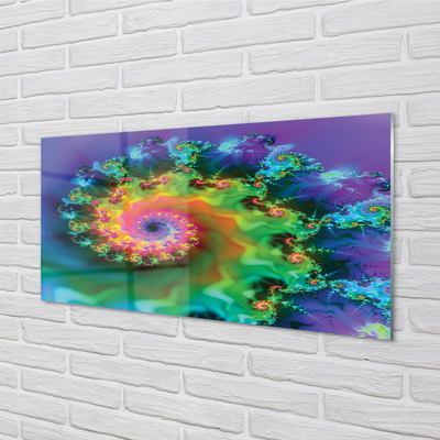 Pintura em vidro Padrões fractais geométricos