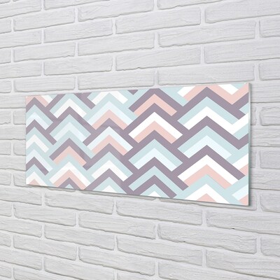 Quadro de vidro Listras em espinha de peixe