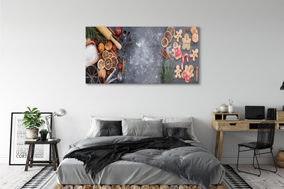 Quadro de vidro Farinha de gengibre de Natal