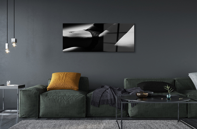 Quadro de vidro barriga de mulher