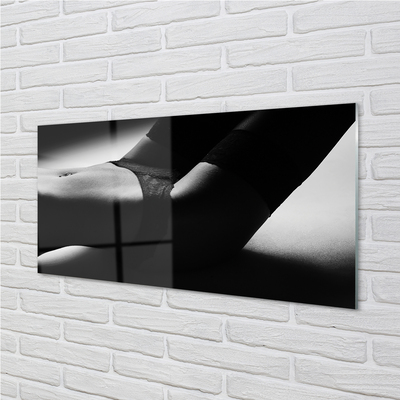 Quadro de vidro barriga de mulher