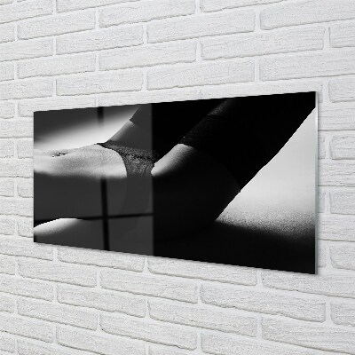 Quadro de vidro barriga de mulher