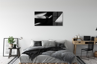 Quadro de vidro barriga de mulher