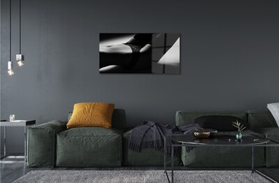 Quadro de vidro barriga de mulher