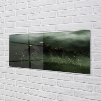 Quadro de vidro Nuvens zumbis