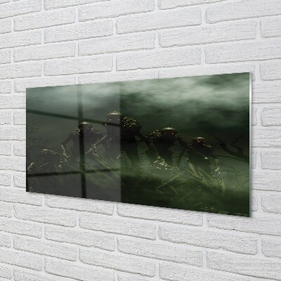 Quadro de vidro Nuvens zumbis