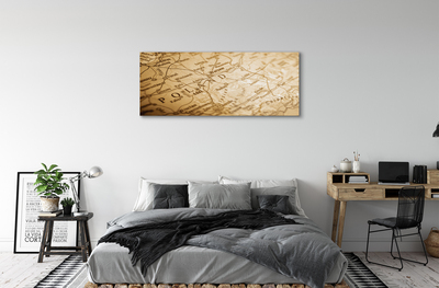 Quadro de vidro Mapa da Polônia