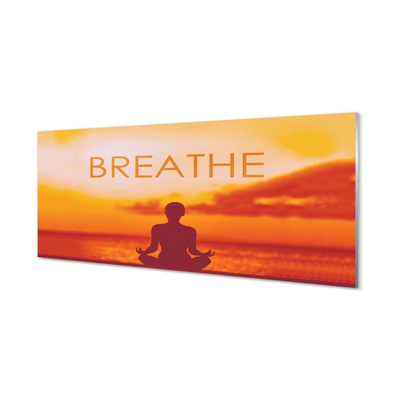 Pintura em vidro Inscrição de mulher sol