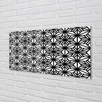 Pintura em vidro Padrão geométrico floral