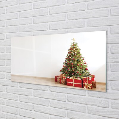 Quadro de vidro Decorações para presentes de árvore de Natal