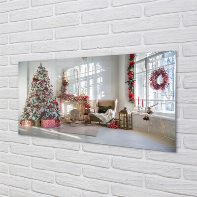 Pintura em vidro Decorações para presentes de árvore de Natal