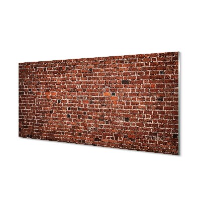 Pintura em vidro Parede de tijolos vintage
