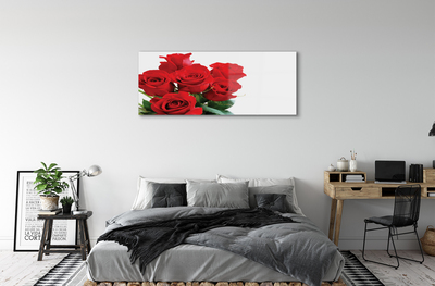 Quadro de vidro Um buquê de rosas