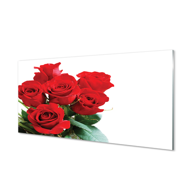 Quadro de vidro Um buquê de rosas