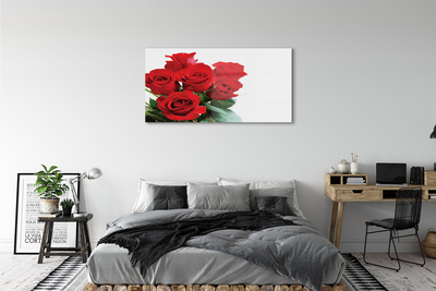 Quadro de vidro Um buquê de rosas