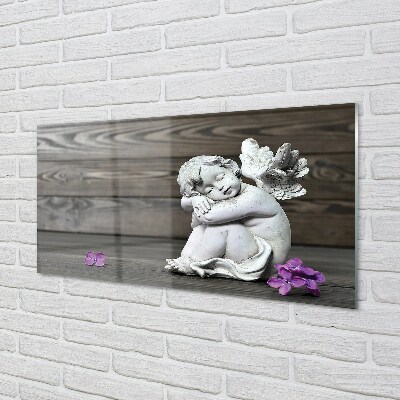 Quadro de vidro Placas de flores de anjo adormecido