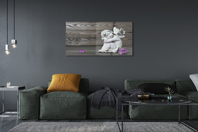 Quadro de vidro Placas de flores de anjo adormecido