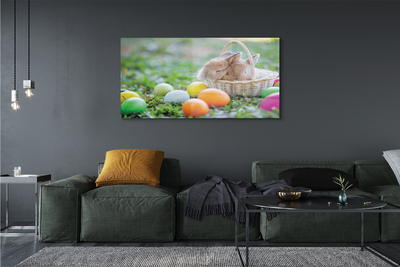 Quadro de vidro Ovos de coelho