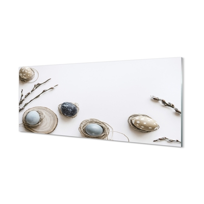 Quadro de vidro Ovos amentilhos