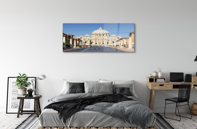 Quadro de vidro Ruas e edifícios da Catedral de Roma