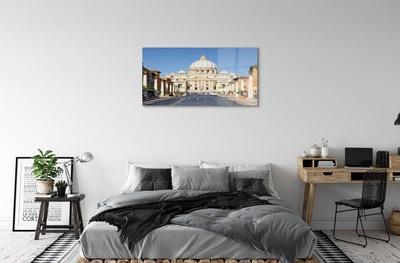 Quadro de vidro Ruas e edifícios da Catedral de Roma
