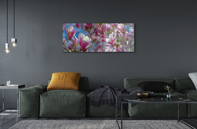 Pintura em vidro Árvores de magnólia