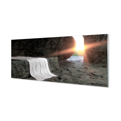 Pintura em vidro Caverna