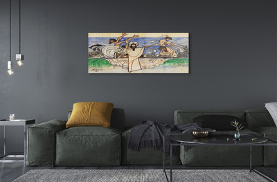 Pintura em vidro Esboce Jesus o Mar