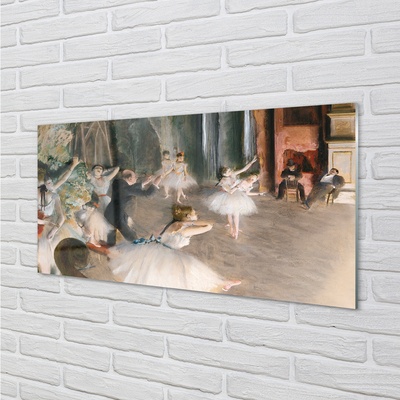Quadro de vidro Ensaio de balé no palco - Edgar Degas