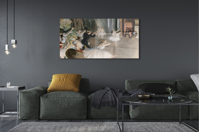 Quadro de vidro Ensaio de balé no palco - Edgar Degas