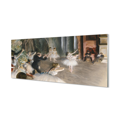 Quadro de vidro Ensaio de balé no palco - Edgar Degas