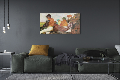 Pintura em vidro Jóqueis - Edgar Degas