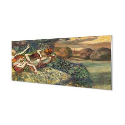 Pintura em vidro Quatro Dançarinos - Edgar Degas