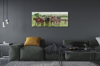 Pintura em vidro Cavaleiros - Edgar Degas