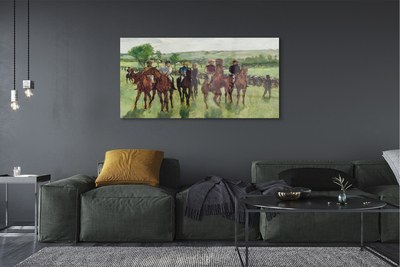 Pintura em vidro Cavaleiros - Edgar Degas