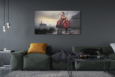 Quadro de vidro Vestido de mulher