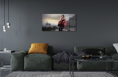 Quadro de vidro Vestido de mulher