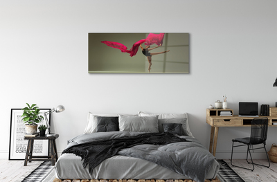Quadro de vidro Tecido rosa bailarina