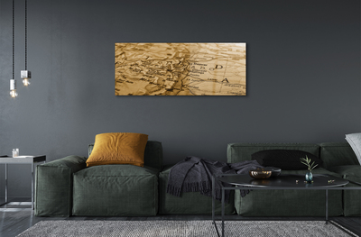 Quadro de vidro Mapa antigo